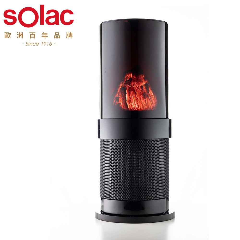 寒流必備 SOLAC-3D復古壁爐陶瓷電暖器 SNP-A05B✿80B001
